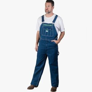 Liberty Men's Stonewashed Denim Bib Overall 100% Cotton Size 36x30